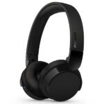 Philips Cuffie supraaurali wireless - Bluetooth 5.3 - Autonomia fino a 55 ore - Microfono integrato - Batteria 600 mAh - Connettore USB-C - Pieghevoli - Portata 10 m - Altoparlante da 32 mm - Colore nero