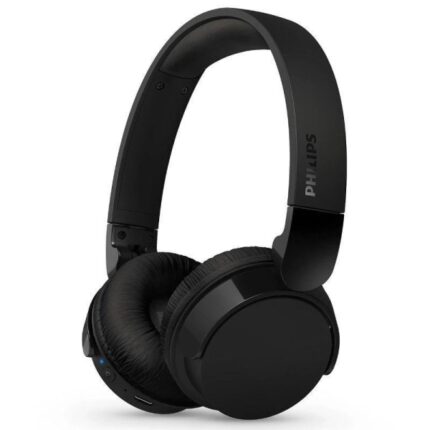 Philips Cuffie supraaurali wireless - Bluetooth 5.3 - Autonomia fino a 55 ore - Microfono integrato - Batteria 600 mAh - Connettore USB-C - Pieghevoli - Portata 10 m - Altoparlante da 32 mm - Colore nero