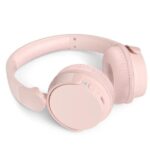 Cuffie supraaurali wireless Philips - Bluetooth 5.3 - Autonomia fino a 55 ore - Microfono integrato - Batteria 600 mAh - Connettore USB-C - Pieghevoli - Portata 10 m - Altoparlante da 32 mm - Colore rosa - immagine 3