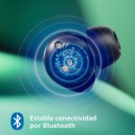 Philips Auricolari intraurali wireless - Bluetooth 5.3 - Autonomia fino a 18 ore - TWS - IPX4 - Microfono integrato - Connettore USB-C - Portata 10 m - Colore rosa - immagine 2