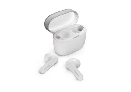 Philips Auricolari intraurali wireless - Bluetooth 5.3 - Autonomia fino a 28 ore - TWS - IPX4 - Portata 10 m - Connettore USB-C - Colore bianco