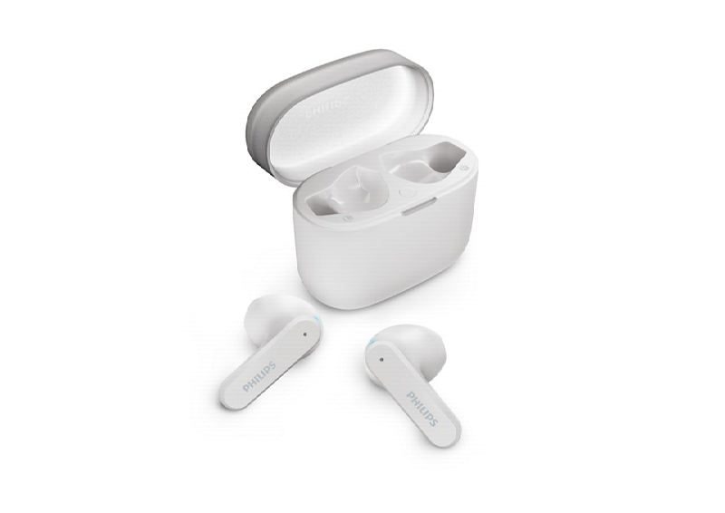 Philips Auricolari intraurali wireless - Bluetooth 5.3 - Autonomia fino a 28 ore - TWS - IPX4 - Portata 10 m - Connettore USB-C - Colore bianco Philips Auricolari intraurali wireless - Bluetooth 5.3 - Autonomia fino a 28 ore - TWS - IPX4 - Portata 10 m - Connettore USB-C - Colore bianco