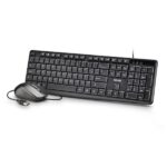 NGS Cocoa Kit V2 Combo Tastiera + Mouse USB - Tastiera multimediale - Mouse 1000 dpi a 3 pulsanti - Utilizzo ambidestro - Colore nero