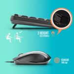 NGS Cocoa Kit V2 Combo Tastiera + Mouse USB - Tastiera multimediale - Mouse 1000 dpi a 3 pulsanti - Utilizzo ambidestro - Colore nero - immagine 5