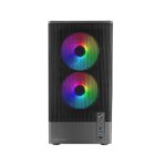 Mars Gaming MC-ONYX Minitower Micro-ATX/Mini-ITX - 3 ventole ARGB FDB da 120 mm - Vetro temperato - USB 3.0 - USB 2.0 - Audio - 4 slot di espansione - 34x20x39,5 cm - Colore nero - immagine 4