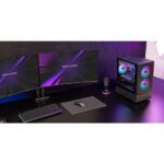 Mars Gaming MC-ONYX Minitower Micro-ATX/Mini-ITX - 3 ventole ARGB FDB da 120 mm - Vetro temperato - USB 3.0 - USB 2.0 - Audio - 4 slot di espansione - 34x20x39,5 cm - Colore nero - immagine 5
