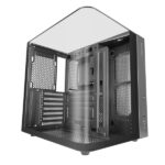 Mars Gaming MC-INFINIOLITE Case Tower ATX - Struttura a doppia camera - Vetro temperato curvo e superiore - USB-C - USB 3.0 - USB 2.0 - Audio HD - 355x293x350 mm - Colore nero