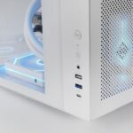 Mars Gaming MC-INFINIOLITE Case Tower ATX - Struttura a doppia camera - Vetro temperato curvo e superiore - USB-C - USB 3.0 - USB 2.0 - Audio HD - 355x293x350 mm - Colore bianco - immagine 3