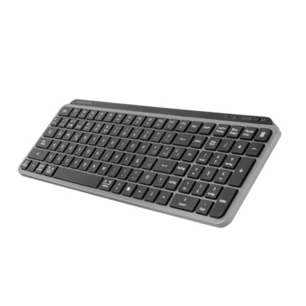 Mars Gaming MK-SILENKEYS Tastiera completa wireless - Bluetooth - Disposizione inglese QWERTY US - 720mAh - Tasti silenziosi a profilo ribassato - Tasti di scelta rapida - 384x132x24mm - Colore nero