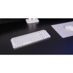 Mars Gaming MK-SILENKEYS Tastiera completa wireless - Bluetooth - Disposizione QWERTY IT - 720mAh - Tasti silenziosi a profilo ribassato - Tasti di scelta rapida - 384x132x24mm - Colore bianco - immagine 4