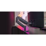 Mars Gaming MARMPRO1 Supporto da tavolo con braccio articolato per monitor fino a 32" - Accessori inclusi - Articolato a 360° - VESA 100x100 - Molla a gas - 480x460x115 mm - Colore nero - immagine 5