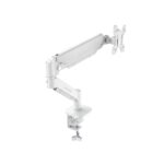 Mars Gaming MARMPRO1 Supporto da tavolo con braccio articolato per monitor fino a 32" - Accessori inclusi - Articolato a 360° - VESA 100x100 - Molla a gas - 480x460x115 mm - Colore: bianco
