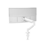 Mars Gaming MARMPRO1 Supporto da tavolo con braccio articolato per monitor fino a 32" - Accessori inclusi - Articolato a 360° - VESA 100x100 - Molla a gas - 480x460x115 mm - Colore: bianco - immagine 4