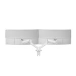 Mars Gaming MARMPRO2 Supporto da tavolo con bracci articolati per 2 monitor fino a 32" - Accessori inclusi - Articolato a 360° - VESA 100x100 - Molla a gas - 1000x460x115 mm - Colore bianco - immagine 2