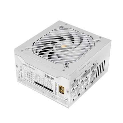 Mars Gaming MPB1200PSI Alimentatore ATX - 1200W - Ventola 140mm - 80 Plus Gold - Silenzioso 14dB - Cablaggio modulare - Antivibrazioni - Cavi piatti - 150x160x85mm - Colore bianco