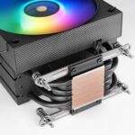 Mars Gaming MCPU-LCD Dissipatore CPU - Potenza TDP fino a 300W - 6 tubi HCT - Ventola PWM FDB da 120 mm - Schermo LCD - Cavo antirumore - Illuminazione ARGB - 122x72x156 mm - Colore nero - immagine 5