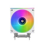 Mars Gaming MCPU-LCD Dissipatore CPU - Potenza TDP fino a 300W - 6 tubi HCT - Ventola PWM FDB da 120 mm - Schermo LCD - Cavo antirumore - Illuminazione ARGB - 122x72x156 mm - Colore bianco - immagine 2