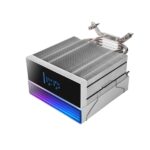 Mars Gaming MCPU-LCD Dissipatore CPU - Potenza TDP fino a 300W - 6 tubi HCT - Ventola PWM FDB da 120 mm - Schermo LCD - Cavo antirumore - Illuminazione ARGB - 122x72x156 mm - Colore bianco - immagine 4