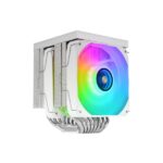 Mars Gaming MCPU-LCDPRO Dissipatore CPU - Potenza TDP fino a 380W - 8 tubi - 2 ventole PWM FDB da 120 mm - 2300 rpm - Schermo LCD - Illuminazione ARGB - 120x118x158 mm - Colore bianco