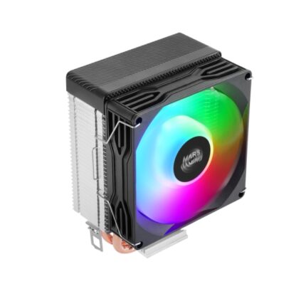 Mars Gaming MCPU-X2 Dissipatore CPU - Potenza TDP fino a 150W - 2 tubi - Silenzioso - Ventola PWM FDB da 120 mm - Accessori inclusi - Illuminazione FRGB - 9