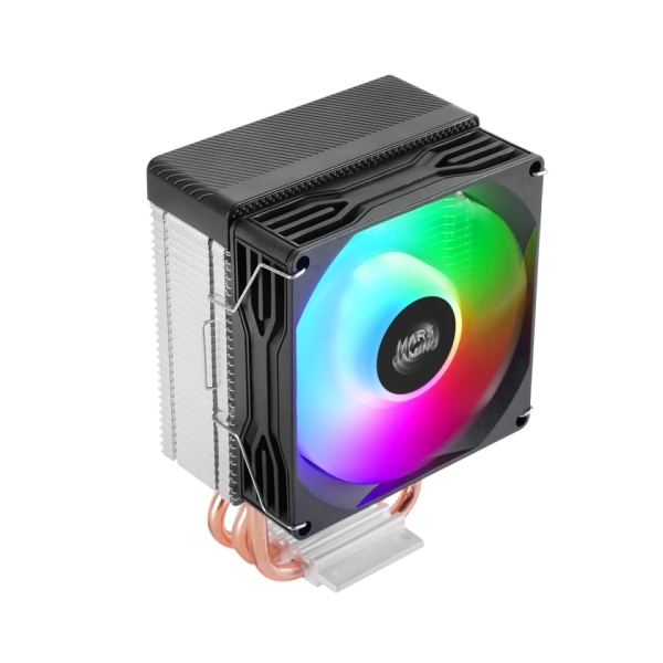 Mars Gaming MCPU-X3 Dissipatore CPU - Potenza TDP fino a 190W - 3 tubi - Ventola PWM FDB da 120 mm - Silenzioso - Accessori inclusi - Illuminazione FRGB - 9x6