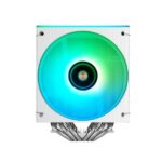 Mars Gaming MCPU-X26 Dissipatore CPU - Potenza TDP fino a 350W - 6 tubi - Silenzioso - 2 ventole PWM da 120 mm - 2600 rpm - Illuminazione ARGB - 122x122x158 mm - Colore bianco - immagine 3