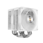 Mars Gaming MCPU-X26PRO Dissipatore CPU - Potenza TDP fino a 350W - 6 tubi - 2 ventole PWM da 120 mm - 2300 rpm - Cavo antirumore - Antivibrazioni - 122x122x158 mm - Colore bianco