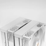 Mars Gaming MCPU-X26PRO Dissipatore CPU - Potenza TDP fino a 350W - 6 tubi - 2 ventole PWM da 120 mm - 2300 rpm - Cavo antirumore - Antivibrazioni - 122x122x158 mm - Colore bianco - immagine 2
