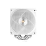 Mars Gaming MCPU-X26PRO Dissipatore CPU - Potenza TDP fino a 350W - 6 tubi - 2 ventole PWM da 120 mm - 2300 rpm - Cavo antirumore - Antivibrazioni - 122x122x158 mm - Colore bianco - immagine 3