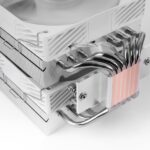 Mars Gaming MCPU-X26PRO Dissipatore CPU - Potenza TDP fino a 350W - 6 tubi - 2 ventole PWM da 120 mm - 2300 rpm - Cavo antirumore - Antivibrazioni - 122x122x158 mm - Colore bianco - immagine 5