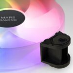 Mars Gaming MF-4A Pacchetto da 4 ventole da 120 mm - 1000 rpm - Illuminazione ARGB senza cornice - FDB - Silenzioso 14 dB - Viti incluse - Cuscinetti idraulici - Colore nero - immagine 2