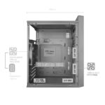 Tacens FORTISII Minitower Micro-ATX/Mini-ITX - Ventola FDB da 120 mm - Silenzioso - USB 3.0 - 2xUSB 2.0 - Audio HD - Griglia frontale - 4 slot - Maniglia integrata - 38,4x18,5x32 cm - Colore nero - immagine 5
