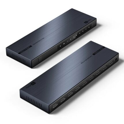 Vention Splitter HDMI - Risoluzione 4K - 1 ingresso - 8 uscite - Alluminio - Colore nero