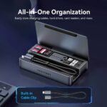 Docking station Vention 9 in 1 - Supporto multidispositivo - Vani multipli - Ethernet RJ45 - Cavo incluso - HDMI 4K - 3xUSB-C - 3xUSB-A - Scheda TF - SD - Power Delivery - Colore grigio - immagine 5
