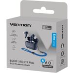 Vention Echo Lite E11 Plus Auricolari intrauricolari wireless - Bluetooth 6.0 - Autonomia fino a 6 ore - Custodia con batteria da 250 mAh - Colore blu - immagine 5