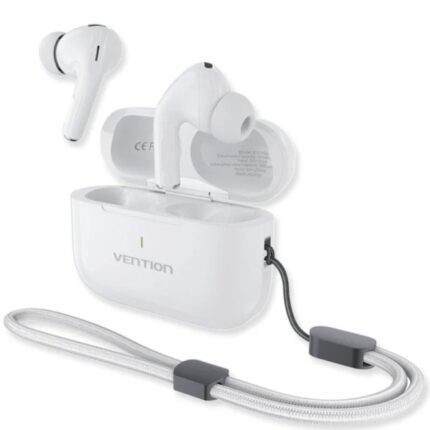 Vention Echo Lite E11 Plus Auricolari intrauricolari wireless - Bluetooth 6.0 - Autonomia fino a 6 ore - Custodia con batteria da 250 mAh - Colore bianco
