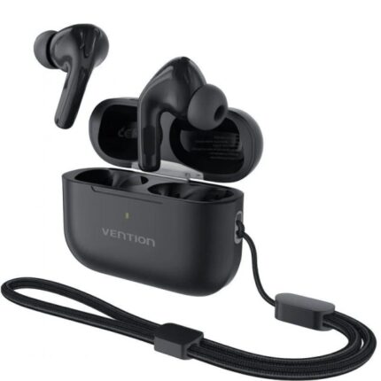 Vention Echo Lite E11 Pro Auricolari intraurali wireless - Bluetooth 6.0 - Custodia con batteria da 300 mAh - Cancellazione attiva del rumore ANC - Colore nero