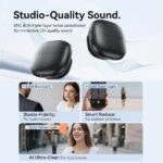 Microfono da bavero wireless Vention - Fissaggio magnetico o a clip - 2 trasmettitori - 1 ricevitore - Cancellazione del rumore tramite IA - Portata fino a 50 m - USB-C con adattatore Lightning - Colore nero - immagine 4