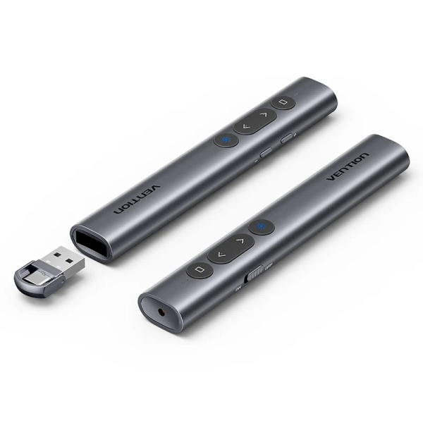 Presentatore wireless Vention - Puntatore laser rosso - Trasmissione a 2