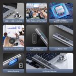 Presentatore wireless Vention - Puntatore laser rosso - Trasmissione a 2,4 GHz - Batteria AAA inclusa - Portata del laser di 100 m - Monitoraggio della batteria - Multifunzione - Colore grigio - immagine 3