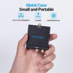 Adattatore audio Vention - Ingresso Toslink e RCA - Uscita 2xRCA e jack da 3,5 mm - Decodificatore coassiale in fibra ottica - 54x41x26 mm - Colore nero - immagine 3