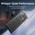 5 m - QWERTY ES - 105 tasti - Mouse simmetrico con 3 pulsanti 1000 dpi - Scocca in ABS - Colore nero
