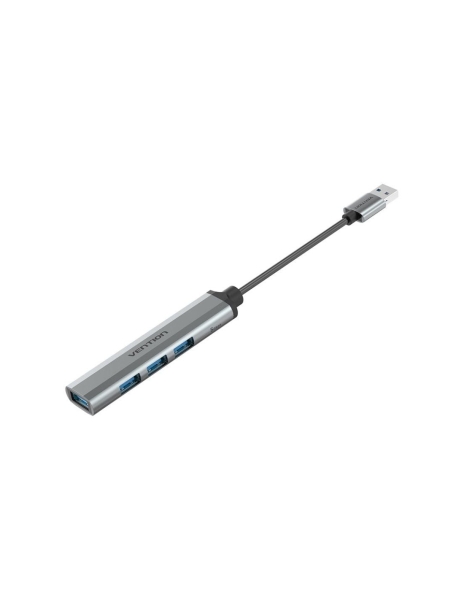 Vention Mini Hub USB 4 in 1 - Cavo USB-A da 15 cm - 4xUSB-A - Velocità fino a 5 Gbps - Colore Grigio
