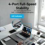 Vention Mini Hub USB 5 in 1 - 5xUSB-C - Cavo USB-C da 15 cm - Velocità fino a 10 Gbps - Colore grigio - immagine 5