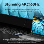 Vention Docking Station 9 in 1 - 100W - Cavo USB-C integrato da 15 cm - HDMI 4K - DisplayPort - Ethernet RJ45 - USB-C - Scheda TF - SD - 3xUSB-A - Power Delivery - Colore Grigio - immagine 4