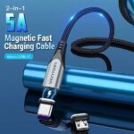 Cavo USB 2.0 Vention - Lunghezza 50 cm - USB-A - USB-C e Micro-USB intercambiabili - Velocità fino a 480 Mbps - Rivestimento in nylon intrecciato - Colore grigio - immagine 2