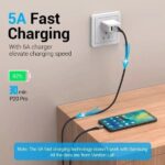 Cavo USB 2.0 Vention - Lunghezza 50 cm - USB-A - USB-C e Micro-USB intercambiabili - Velocità fino a 480 Mbps - Rivestimento in nylon intrecciato - Colore grigio - immagine 3
