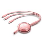 Cavo USB multiplo Vention - Potenza massima 100W - Retrattile - Lunghezza regolabile fino a 1