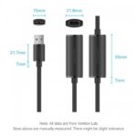 Cavo di prolunga USB 2.0 Vention - Lunghezza 30 m - USB-A maschio - USB-A femmina - Velocità fino a 480 Mbps - Colore nero - immagine 2