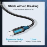 Cavo per stampante Vention - Lunghezza 15 m - USB-A - USB-B - Trasferimento fino a 480 Mbps - PVC - Nucleo in ferrite - Finitura nichelata - Colore nero - immagine 3